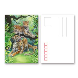 Customized 3D Lenticular Postcard For Holiday Decoration Gift CMYK Printing