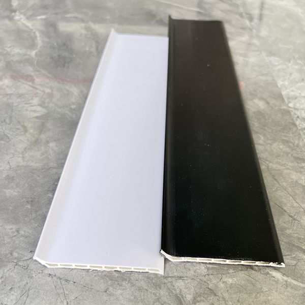 Fireproof 2.5mm 120mm Pvc Skirting Board Decoration Accessories