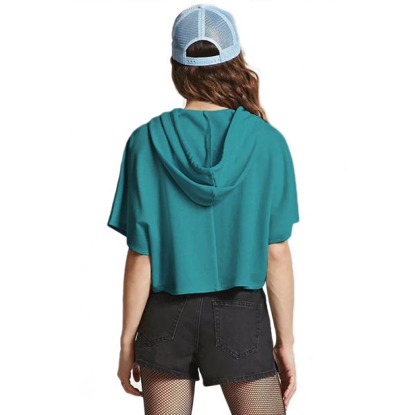 2019 Wholesale Women Sport Gym Crop Tops Hoodies cheap Gym Fitness Street Wear Hoodie