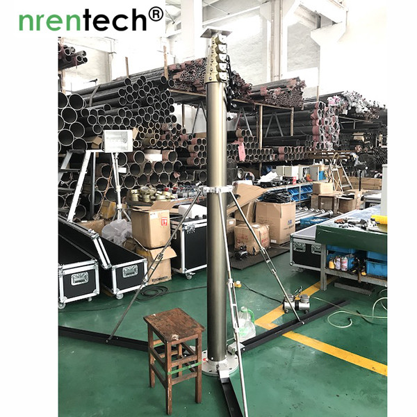15m lockable pneumatic telescopic mast 200kg payloads NR-2750-15000-200L