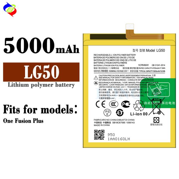 OEM A Replacement Battery LG50 for MOTO One Fusion Plus PAKF0002IN 3.8V 5000mAh