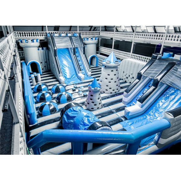 Buy Customized Attraction And Big Inflatable Theme Park With Vinyl Patch at wholesale prices