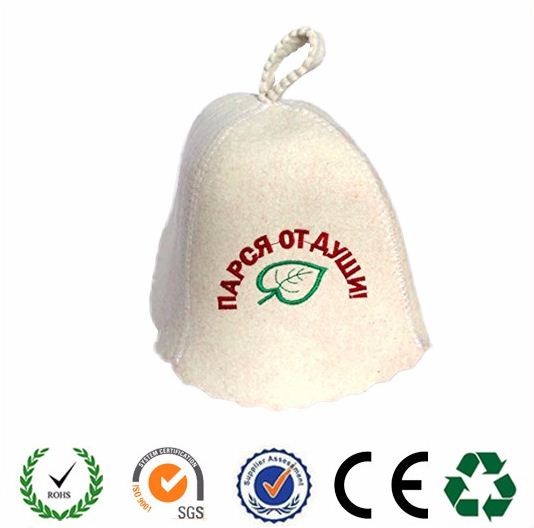 Buy Wool felt sauna hat to protect your head from overheating at wholesale prices