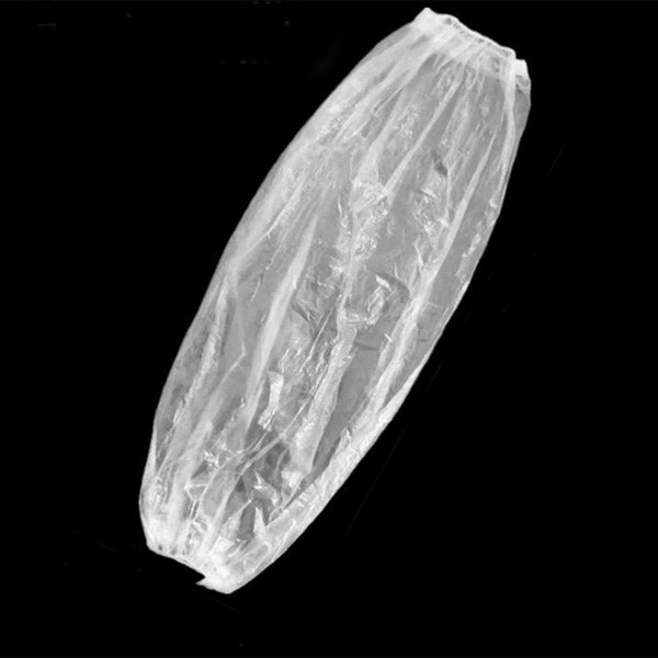 White Disposable Plastic Arm Sleeves , Plastic Oversleeves Protector For Cooking