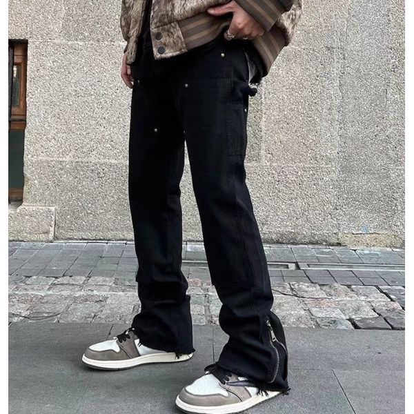 Men Cargo Jogger Pants Cargo Multi Pockets Custom Straight Track Pant Men Khaki Trousers Cargo Pants