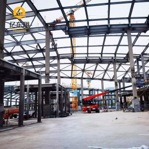 Prefab Steel Warehouse with H-Section Beams 50-Year Lifespan