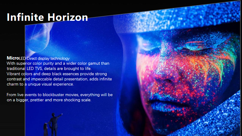 COB Mini LED HD Direct Display Indoor LED TV for Smart Office Meeting 135" Big Screen