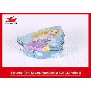 Quality Christmas Tree Shaped Candy Gift Metal Tin Containers Tinplate Material WIth CMYK Printing for sale
