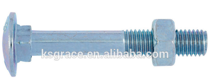 DIN603 Cup Head Square Neck Carriage Bolts High Performance Cup Head Bolt And Nut