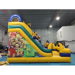 Commercial Minions Inflatable Slide Inflatable Dry Slides Outdoor