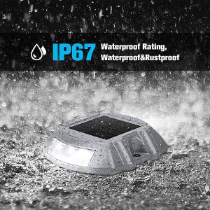 246g Screw Mounted Aluminum PC Solar Dock Light IP67 Waterproof