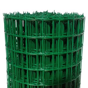6 Gauge 4x4 Green Wire Mesh Fencing Rolls Pvc Coated