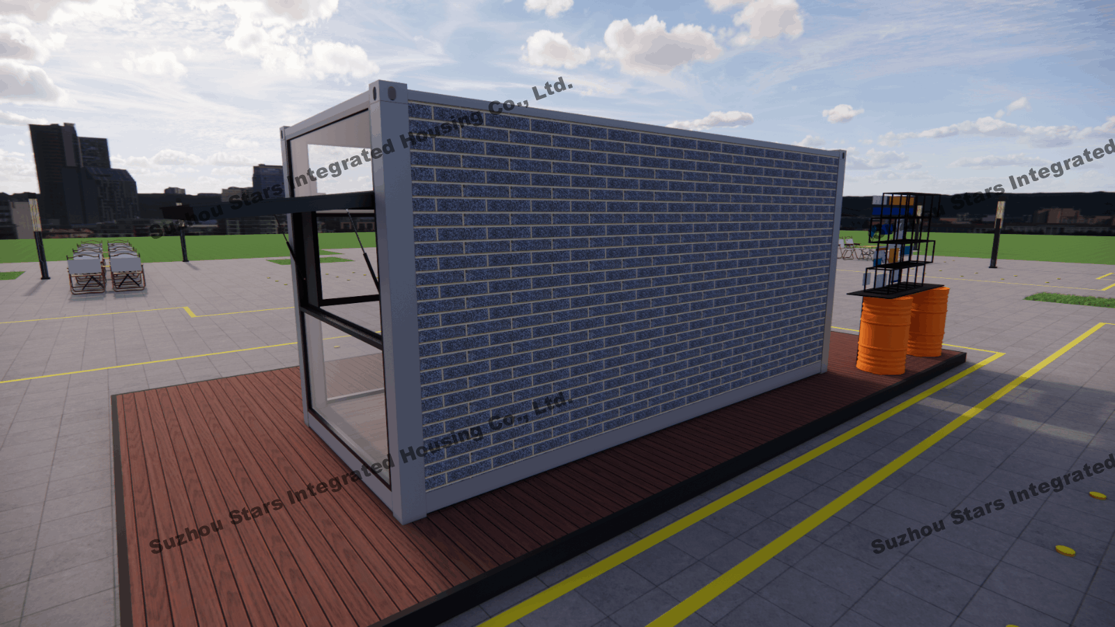 Modern Sustainable Prefabricated Modular House for Outdoor Party Team Building Area