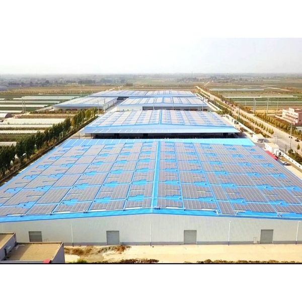 Buy Large Span Logistics Warehouse With Solar Panel at wholesale prices