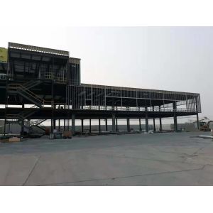 Quality Grey Paint Floor Decking Garage Steel Frame For High Building for sale