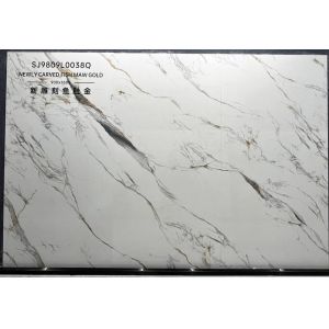 Carrara Polished Glazed Porcelain Tile 900x1800mm AAA Grade