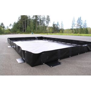 Durable Foldable Oilspill Containment Berm For Fuels Oils Chemicals