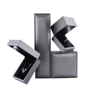 Customized Hanhong Logo LED Jewelry Box for Luxury Faux Leather Personalized