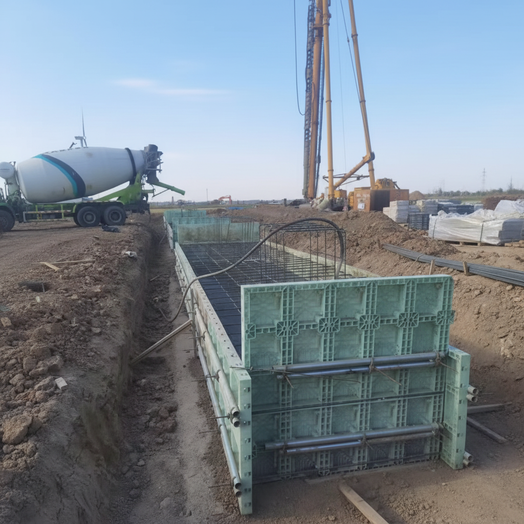 PP Plastic Formwork Panel installation and application