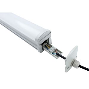 100LM/W Office LED Tri Proof Light Durable Linkable Waterproof