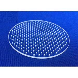 China Quartz Perforated Sieve Laser Dotting Perforated Quartz Glass on sale
