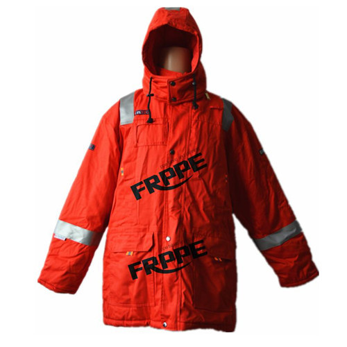 Buy Red Anti static FR Flame Resistant Winter Jackets With Reflective Tape at wholesale prices