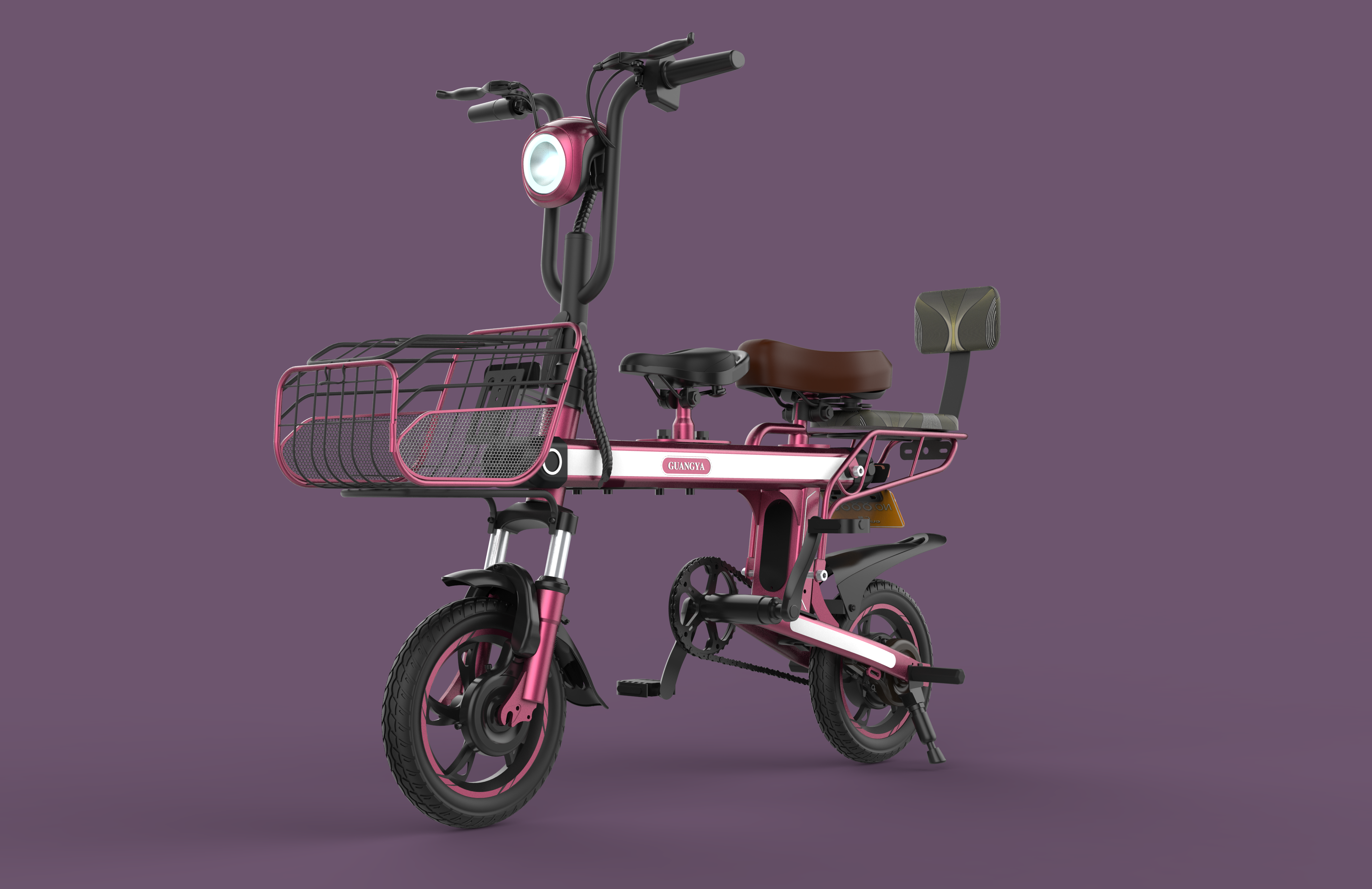 350 Watt Lightweight Electric Bicycle 7.8AH Battery High Carbon Steel Multifunctional