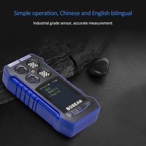 CO O2 LEL H2s Multi Gas Detector ATEX Approved With Colorful LCD Indicates