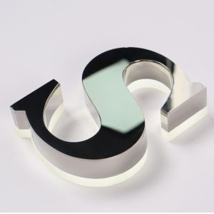3D stainless steel led logo sign backlit letter channel letter