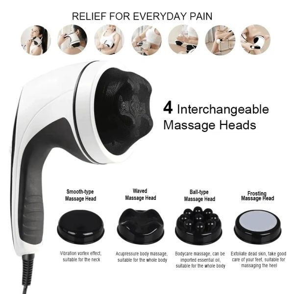 Handheld Electric Vibrating Massage Gun Full Body Pain Relief Massager Machine