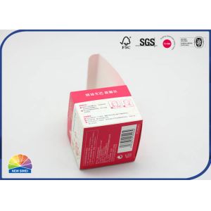 Pink Customized Folding Carton Box 4c Printed Coated Paper Packaging