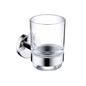 China Stainless Steel Satin Finishing Wall Hanger Single Tumbler Holder Glass Toothbrush Holder on sale