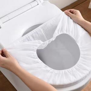 Quality Waterproof Disposable Toilet Seat Covers For Travel Hotel Non Woven for sale