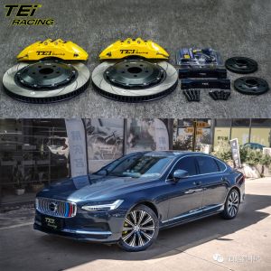 China Front Big Brake Kit 6 Piston Caliper with 378x32mm rotor BBK auto brake system For Volvo S90 19 Inch car rim on sale