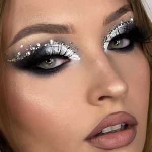 14.2mm Magic himalaya Gray Contact Lens Halloween Prescription Contacts