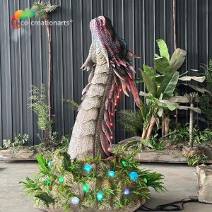 Animatronic Dragon Theme Park Decoration Life Size Realistic Dragon Model