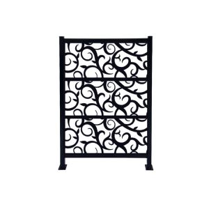 Powder Coating Black Aluminum Fencing Panels Outdoor Metal Durable