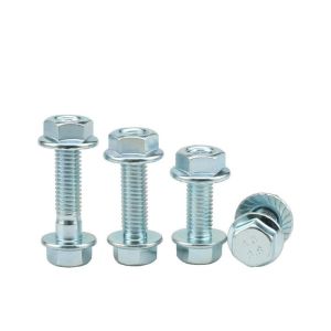 High Strength Grade 8 Bolts M6 M8 M10 M12x1.25 M16 Hex Flange Bolts with Half
