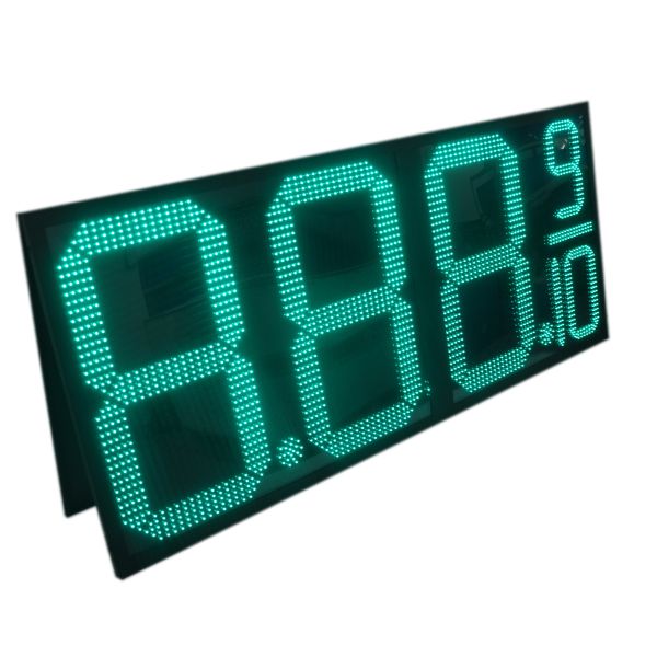 Fuel Station Pylon Sign LED 7 Segment LED Board Gas Light Display with Media