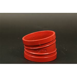 11.25° Grooved Pipe Connection Polished Ductile Iron Fittings