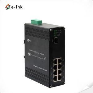 Quality Hardened Ethernet Switch 8x10/100TX and 1x100FX Port DIN Rail Mount IP40 for sale