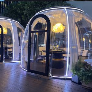 Transparent Homestay Outdoor Panoramic Tent Wild Camping Landscape PC Starry