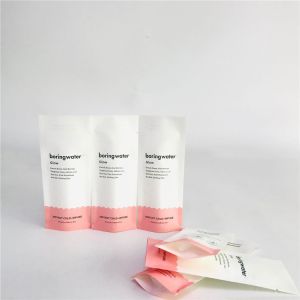 Resealable Gravure Printing PLA Biodegradable Kraft Paper Bags