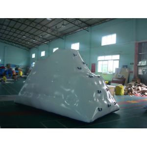 Giant Inflatable Cone With Climbing Handles For Water Park And Sea Shore