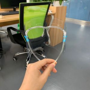 Glasses Frames Elastic Strap PET Face Shield Hypoallergenic Foam