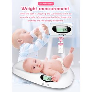 Full ABS Plastic 44LB Bluetooth Baby Weight Scales