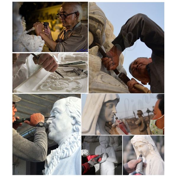 Wholesale Garden Decoration White Marble Buddha Statues