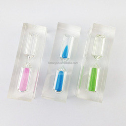 Transparent 2 Minute Hour Glass Timer , Childrens Sand Timer Hourglass