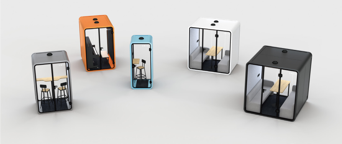 Multi Person Acoustic Office Pod Durable Modular Meeting Pod Customized