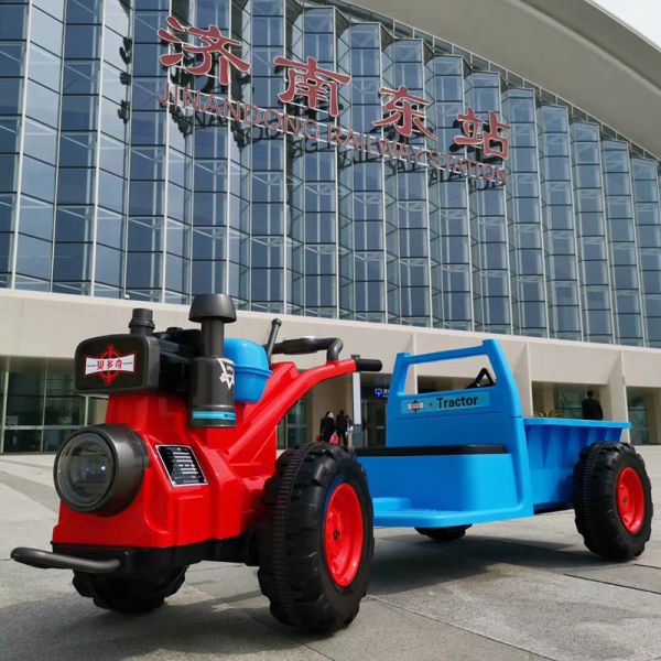 PP Plastic Ride On Electric Pedal Mini Electric Tractor Car for Children Aged 8-13